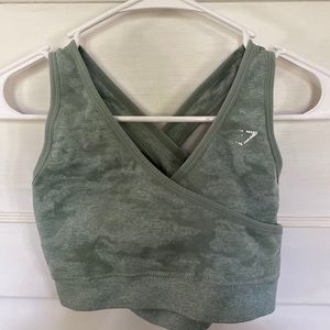 Gymshark Green Camo Sports Bra